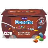 Crème dessert chocolat billes chocolat DANETTE - 4x120g