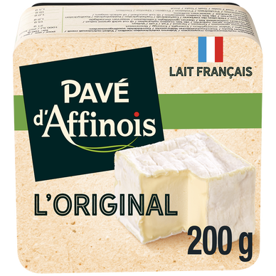 Fromage au lait pasteurisé l'original original PAVE D'AFFINOIS, 20%mg,200g