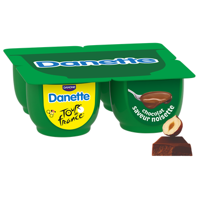 Crème dessert chocolat noisette DANETTE - 4x125g