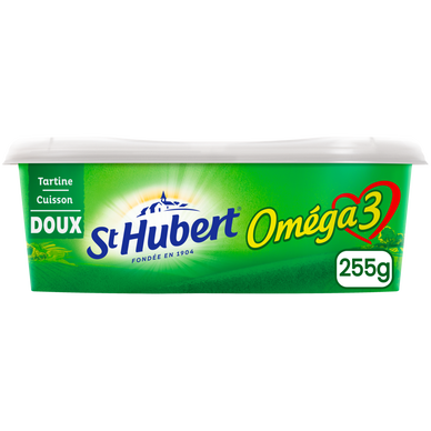 Matière grasse allégée à tartiner 52%MG ST HUBERT Oméga 3 enrichie envitamine b1 255g