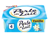 Yaourt brassé vanille PERLE DE LAIT - 4x125g