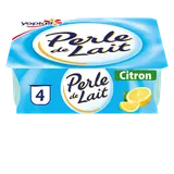 Yaourt brassé citron PERLE DE LAIT - 4x125g