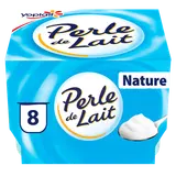 Yaourt brassé nature PERLE DE LAIT - 8x125g