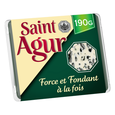 Fromage à pâte persillée fort et fondant SAINT AGUR - 190g
