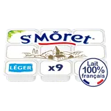 Fromage à tartiner léger nature ST MORET - 9 portions 180g