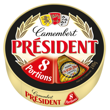 Camembert 8 portions PRESIDENT - 250g