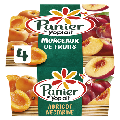 Yaourt aux fruits abricot nectarine PANIER DE YOPLAIT - 4x125g