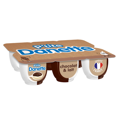 Crème dessert chocolat et lait DANETTE - 6x70g