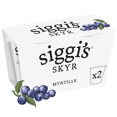 Skyr myrtille 2% MG SIGGI'S - 2x140g