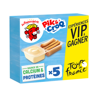 Fromage Enfant Pik&Croq VACHE QUI RIT - 5 barquettes 175g