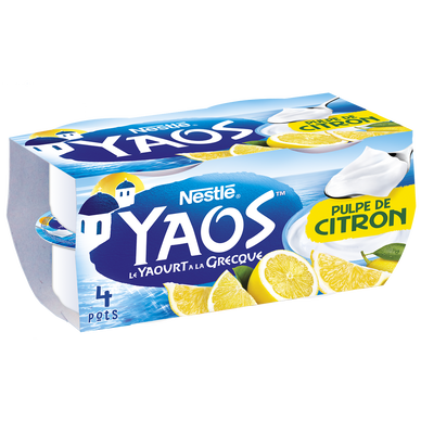 Yaourt à la grecque citron YAOS - 4x125g