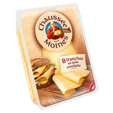 Fromage en tranches moelleuses CHAUSSEE AUX MOINES x8 - 150g
