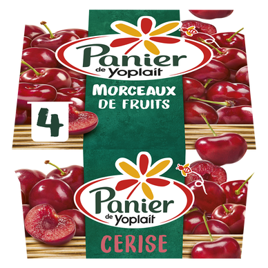 Yaourt aux fruits à la cerise PANIER DE YOPLAIT - 4x125g