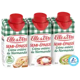 Crème UHT entière semi-épaisse 30% MG ELLE&VIRE - 60 cl