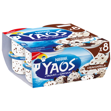 Yaourt à la grecque stracciatella YAOS - 8x125g