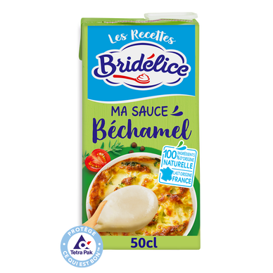 Sauce Béchamel UHT BRIDELICE, brique 50cl