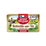 Beurre doux Belleville sur vie extra fin GRAND FERMAGE, 82%mg, plaquette de 250g
