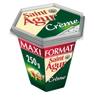 Fromage pasteurisé, crème de fromage fondu au lait de vache 25%mgSAINT AGUR 250g