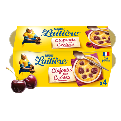 Clafoutis aux cerises LA LAITIERE - 4 pots de 85g