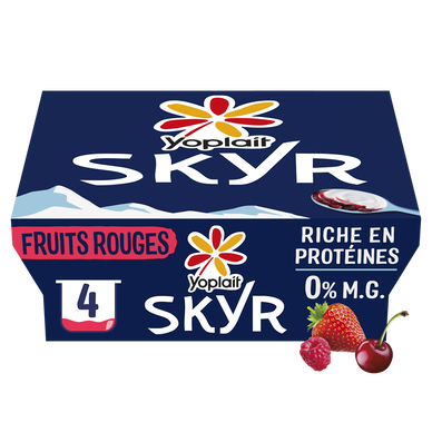 Skyr sur lit aux fruits rouges YOPLAIT SKYR - 4x100g