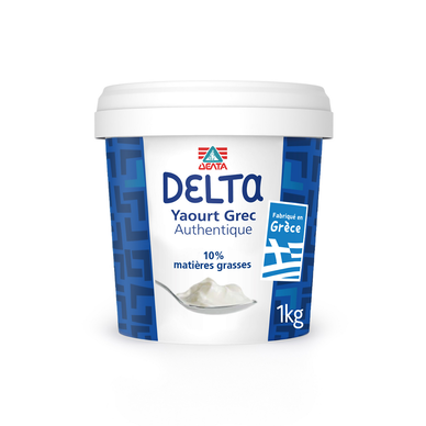 Yaourt Grec  Nature 10%  DELTA  - Pot de 1kg