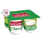 Yaourts au lait de chèvre nature SOIGNON - 4 pots de 125g