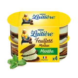Mousse menthe feuilleté de mousse LA LAITIERE - 4x57g