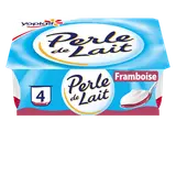 Yaourt sur lit de framboise PERLE DE LAIT - 4x125g