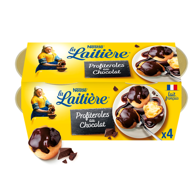 Profiteroles au Chocolat LA LAITIERE - 4 pots de 90g