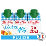 Crème UHT extra-légère fluide 4% MG ELLE&VIRE - 60 cl
