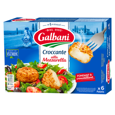 Fromages panés Croccante alla mozzarella GALBANI 6 palets  - 150g