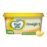 Margarine à tartiner & à cuire sans huile de palme 50% MG FRUIT D'OR -Barquette 450g