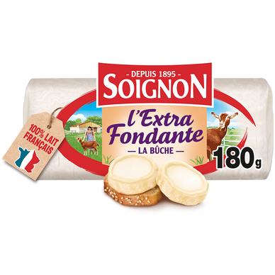 L'extra fondante buche lait chèvre pasteurisé 34%mg SOIGNON 180g