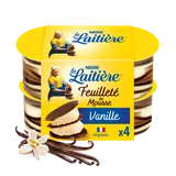 Mousse à la vanille Feuilleté de mousse LA LAITIERE - 4x57g