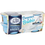 Douceur de brebis nature LE PETIT BASQUE, 4x100g