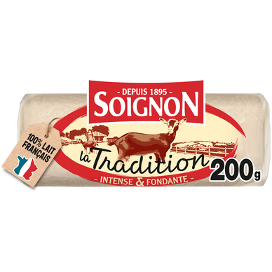 La tradition st maure au lait chèvre pasteurisé 24% SOIGNON 200g