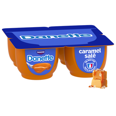 Crème dessert caramel salé DANETTE - 4x125g