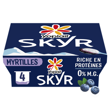 Skyr sur lit à la myrtille YOPLAIT SKYR - 4x100g