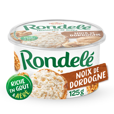Fromage à tartiner au noix de Dordogne Rondelé PRESIDENT - 125g