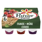 Yaourt sur lit de fruits rouges PANIER DE YOPLAIT - 6x140g