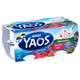 YAOS morceaux framboise-mûre-myrtille 4x125g