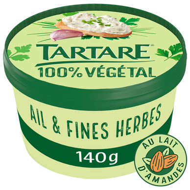 A tartiner végétal ail et fines herbes lait d'amande TARTARE - 140g