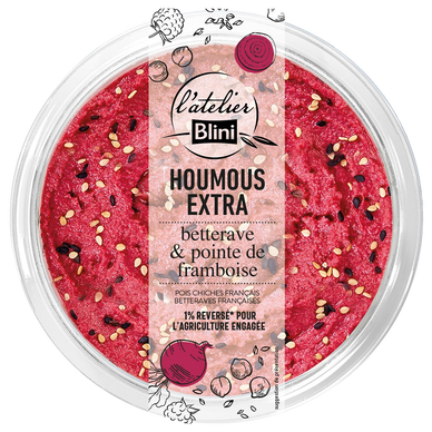 Atelier Blini Houmous extra à la betterave 175g