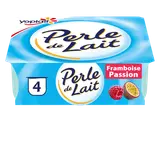 Yaourt brassé tropicale framboise passion PERLE DE LAIT - 4x125g