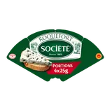 Roquefort AOP au lait cru de brebis SOCIÉTÉ 4 portions - 100g