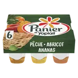 Yaourt sur lit de fruits jaunes PANIER DE YOPLAIT - 6x140g