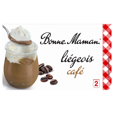 Dessert liégeois café BONNE MAMAN 2x105g