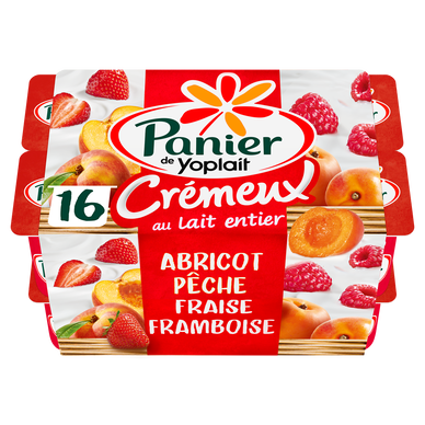Yaourt crémeux aux fruits PANIER DE YOPLAIT - 16x125g