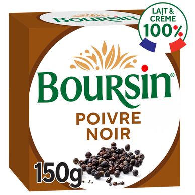 Fromage frais à tartiner Poivre Noir  BOURSIN - 150g