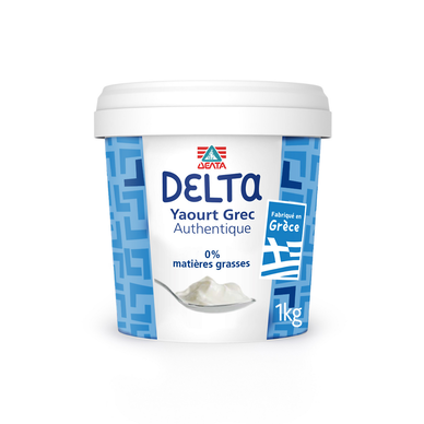 Yaourt Grec Nature 0%  DELTA  - Pot de 1kg
